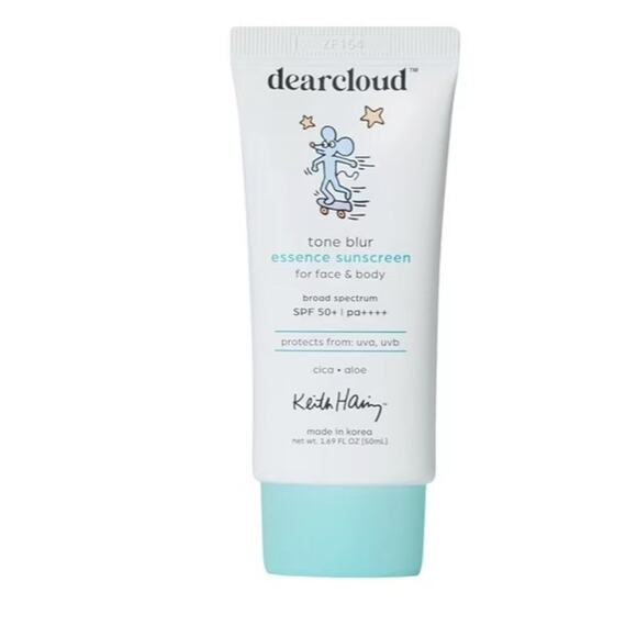 dearcloud x Keith Haring Tone*Blur Essence Sunscreen SPF 50+ PA+Korean Sunscreen - Picture 1 of 1